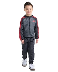adidas Boys' 2T-7 Long-Sleeve Jacket and Jogger, 2-Piece Set