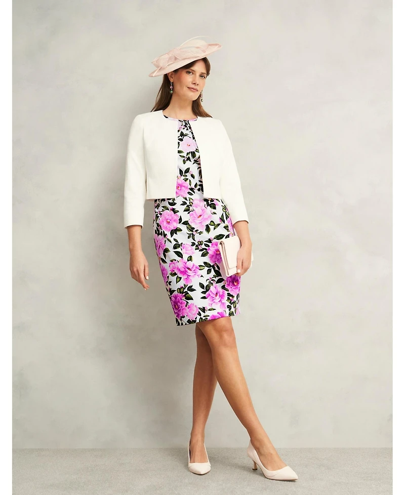 Hobbs London Women's Elize Cropped 3/4 Sleeve Occasion Jacket