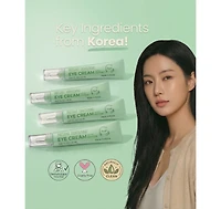 Lovery Korean Skin Care Peptide Eye Cream, Instant Tightening, Hydrating, Brightening, Firming and Depuffing Korean Under-Eye Treatment