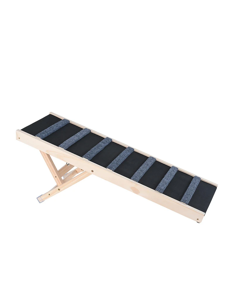 Vevor Dog Ramp Folding Pet Ramp 39.3" Long Ramp 15"-22" Adjustable Height