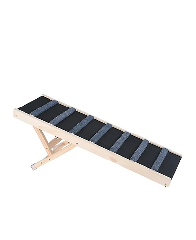 Vevor Dog Ramp Folding Pet Ramp 39.3" Long Ramp 15"-22" Adjustable Height