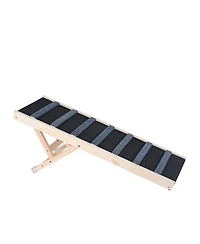 Vevor Dog Ramp Folding Pet Ramp 39.3" Long Ramp 15"-22" Adjustable Height