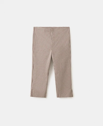 Mango Women's Gingham Capri Pants