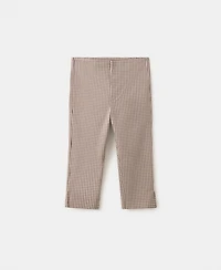 Mango Women's Gingham Capri Pants