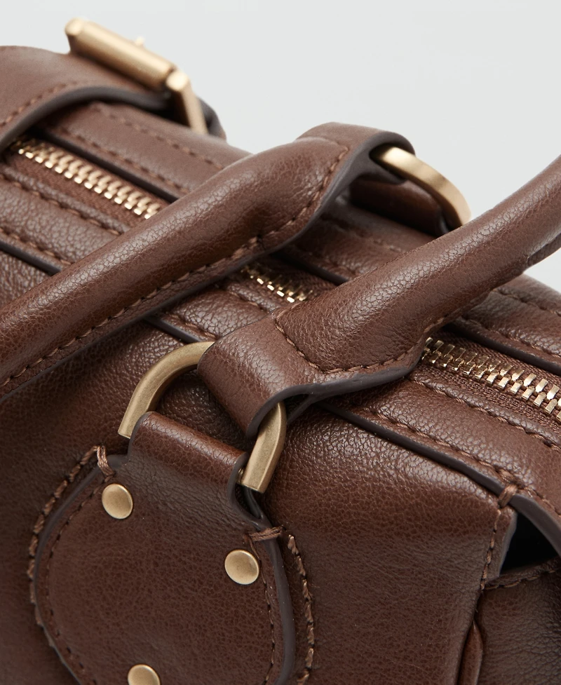 Mango Women's Buckle Shoulder Bag