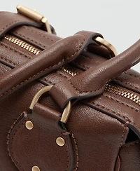 Mango Women's Buckle Shoulder Bag