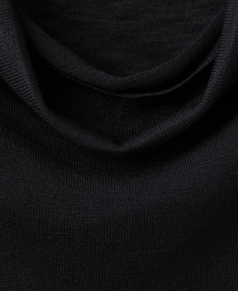 Mango Women's Draped Neck Knitted Sweater