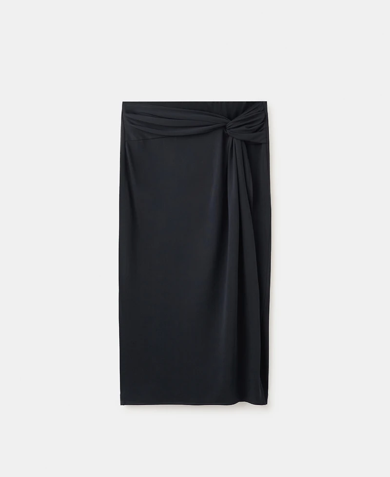 Mango Women's Fitted Ruched Skirt