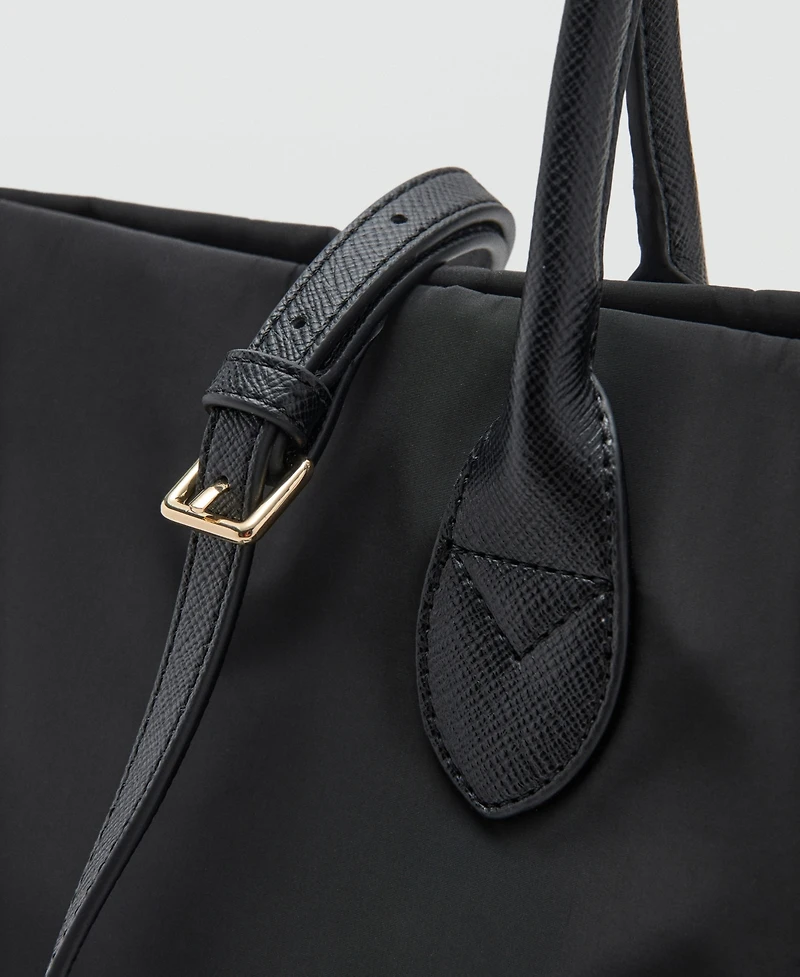 Mango Women's Double Handle Shopper Bag