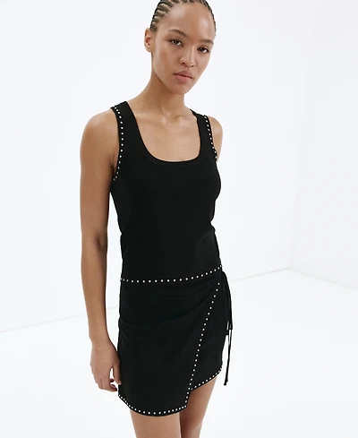 Mango Women's Stud Detail Tank Top