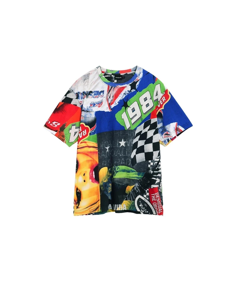 Desigual Men's Printed racing T-shirt