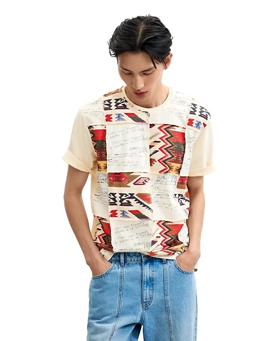 Desigual Men's Ethnic print T-shirt