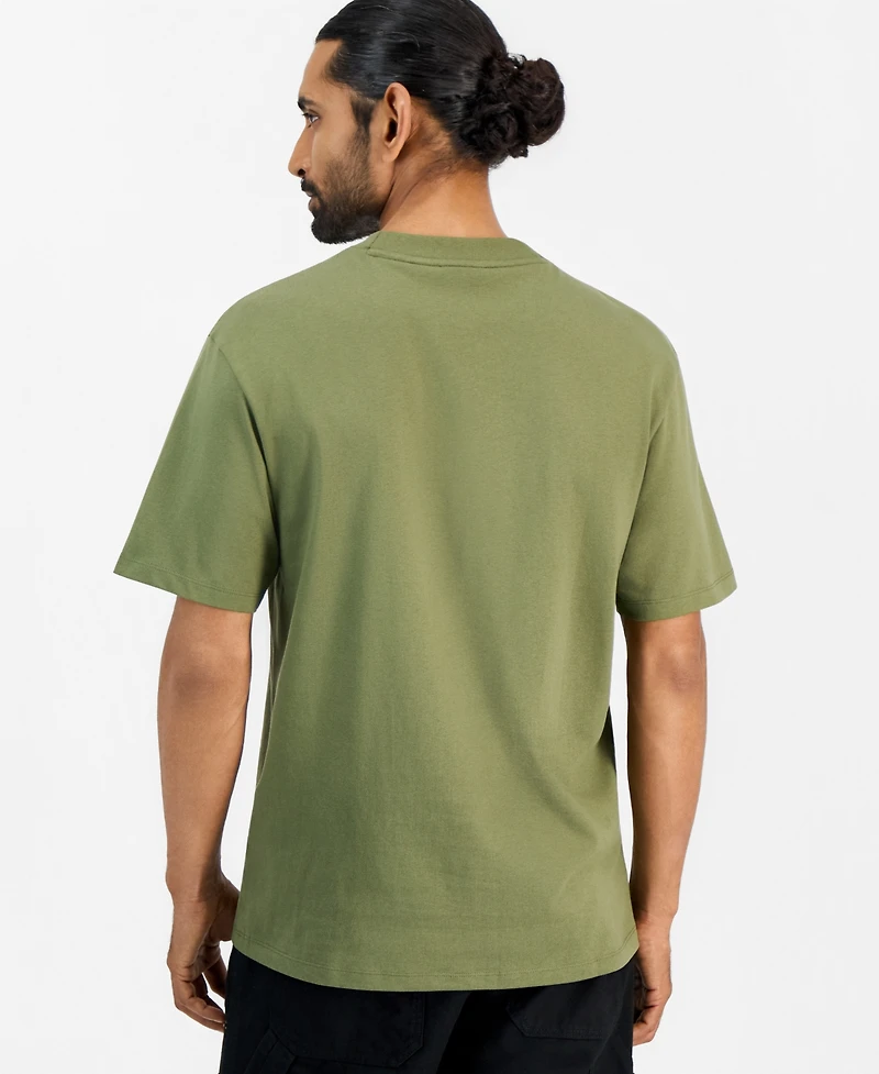 Hugo by Boss Men's Dapolino Heavy Single Jersey Logo T-Shirt