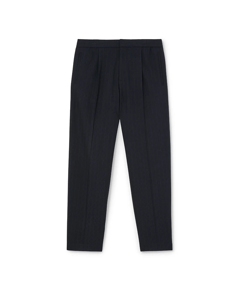 Reiss Men's Sidney Trouser Stripe Tapered Pleated Pants