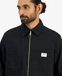 Hugo by Boss Men's Ekyzone Heavy Cotton Canvas Zip-Closure Shirt Jacket