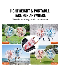 Vevor Inflatable Bumper Balls 2-Pack Sumo Zorb Balls for Teens and Adults