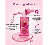 Lovery Retinol and Peptides 2-in-1 Anti-Aging Priming Serum - Korean Skin Care Firming and Smoothing Treatment