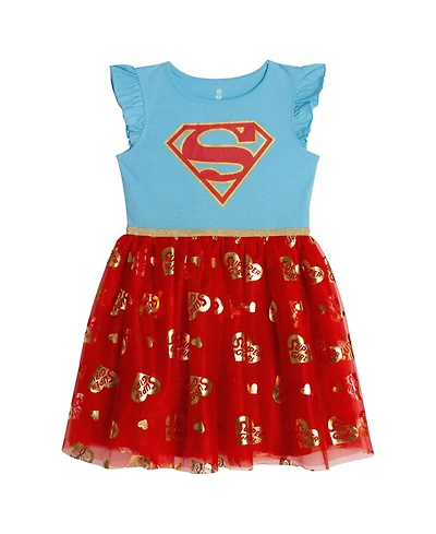 Justice League Supergirl Girls' Cosplay Tutu Dress