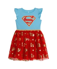 Justice League Supergirl Girls' Cosplay Tutu Dress