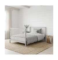 Graco Teddi 5-in-1 Convertible Crib with Drawer - Pebble Gray and White