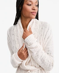 And Now This Women's Petite Tie-Waist Pointelle Cardigan, Macy's Exclusive