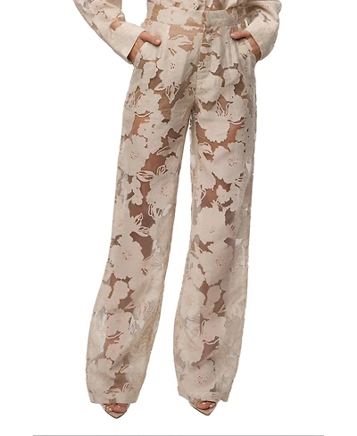 Jluxlabel Women's Organza Floral Pant