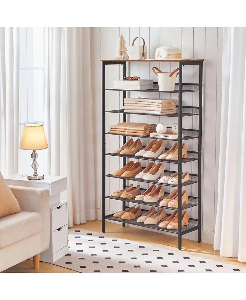 Slickblue 8-Tier Shoe Rack 29.5" with Large Storage Capacity
