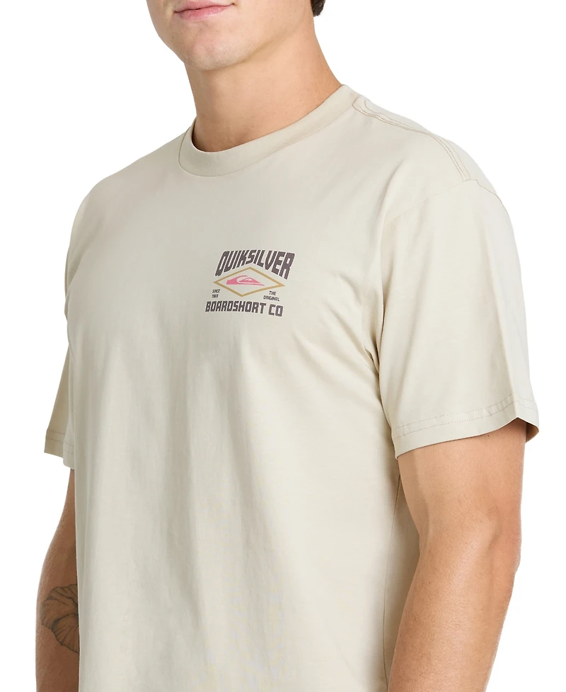 Quiksilver Men's Stay Diamond Graphic Crew Neck T-Shirt