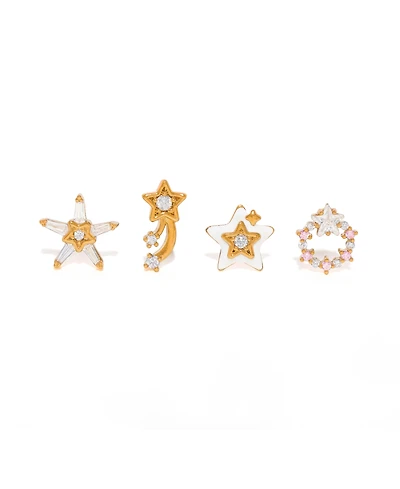Girls Crew Crystal Twinkle Twinkle Stud Earrings Set
