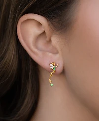 Girls Crew Crystal Disney Tinker Bell Pixie Dust Earrings