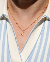 Girls Crew Gold-Plated Crystal Starbeam Necklace