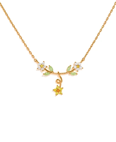 Girls Crew Crystal Golden Daisy Necklace
