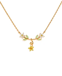 Girls Crew Crystal Golden Daisy Necklace