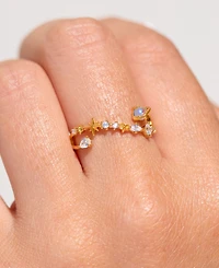 Girls Crew Crystal Solar Divide Adjustable Ring