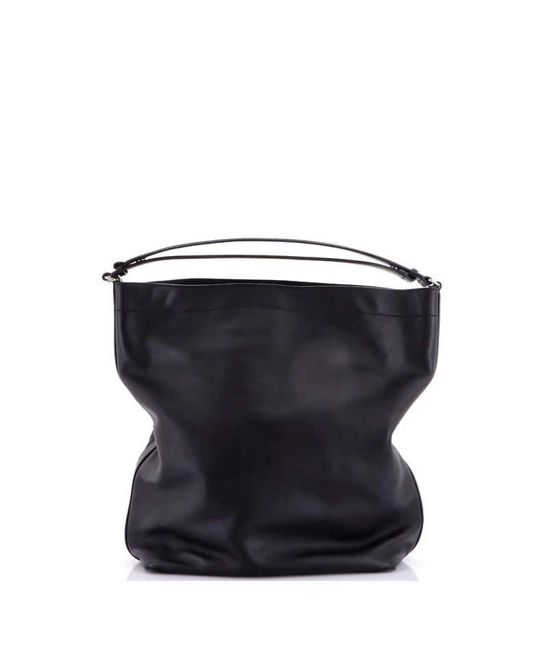 Pre-Owned Saint Laurent Paris Long Hobo Leather
