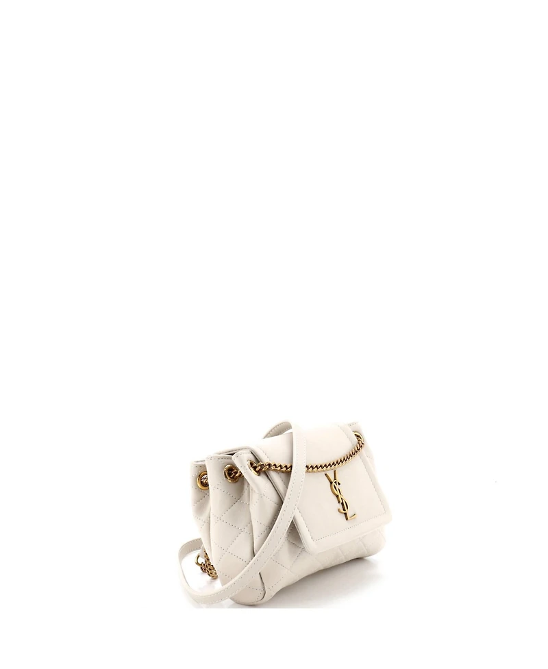 Pre-Owned Saint Laurent Mini Nolita Satchel Quilted Leather