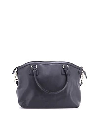 Pre-Owned Gucci Medium Gg Charm Convertible Dome Satchel Leather