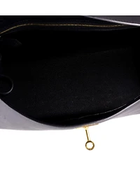 Pre-Owned HERMES Kelly 32 Handbag Black Epsom with Gold Hardware