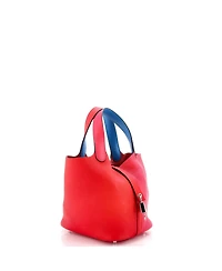 Pre-Owned HERMES Pm Picotin Lock Bag Tricolor Clemence