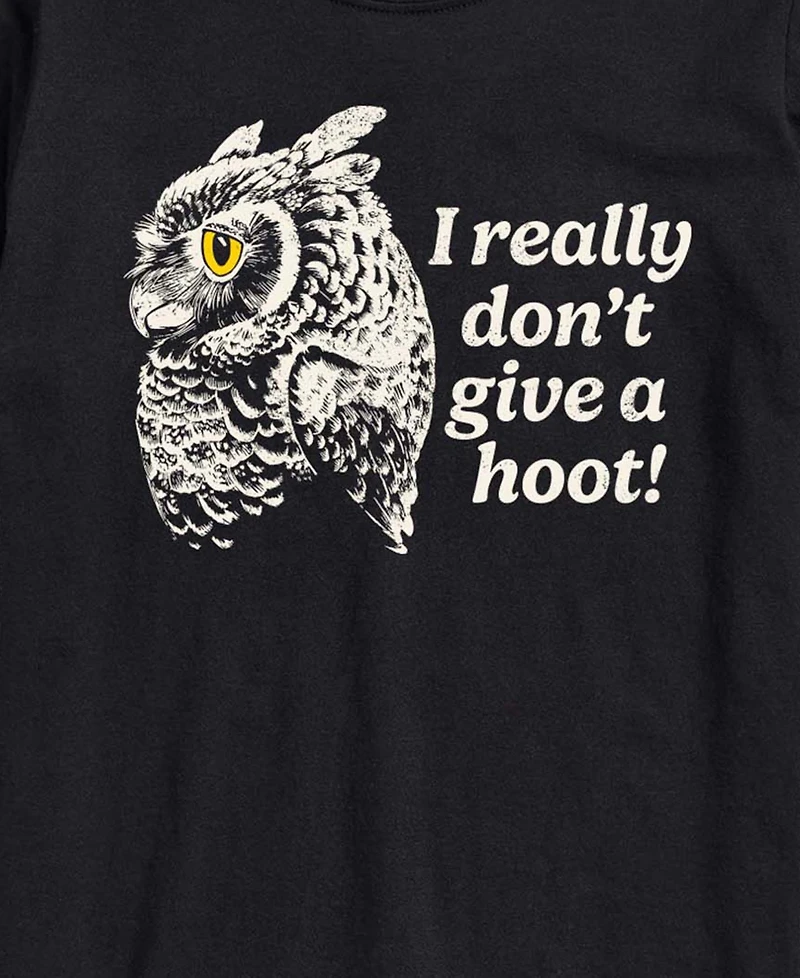 Airwaves Men's Don't Give Hoot Owl Short-Sleeve Graphic T-Shirt