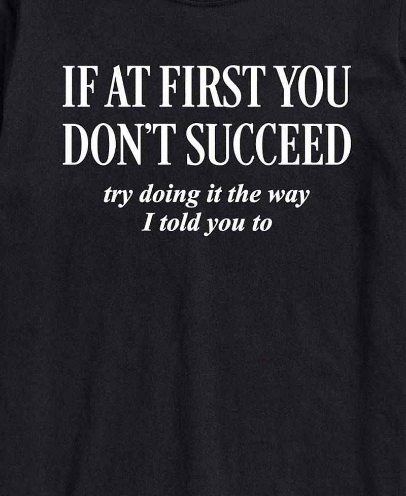 Airwaves Men's If You Don't Succeed Short-Sleeve Graphic T-Shirt