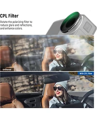 Neewer ND8 Camera Lens Accessory with Cpl, ND8, ND16 for select Dji Osmo Action models