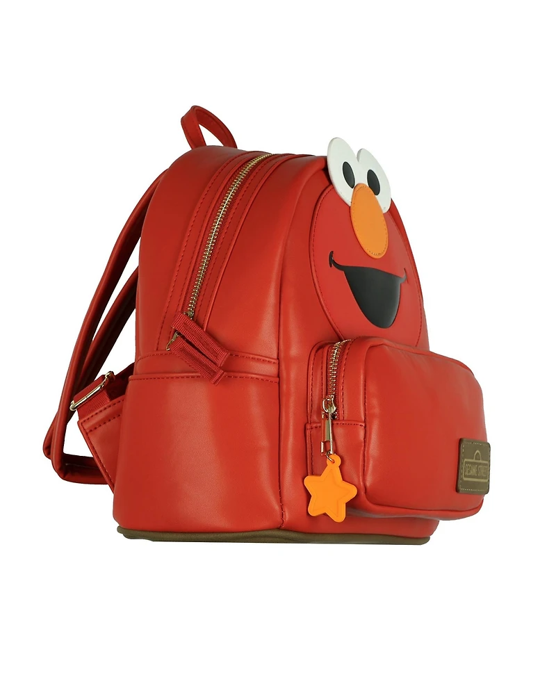 Sesame Street Elmo 11 Inch Mini Backpack Character Faux Leather Small Purse