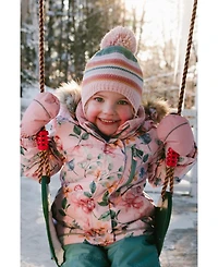 Deux par Deux Baby Girls Girl's(6M-24M) Winter Peruvian with Pompom Knit Hat