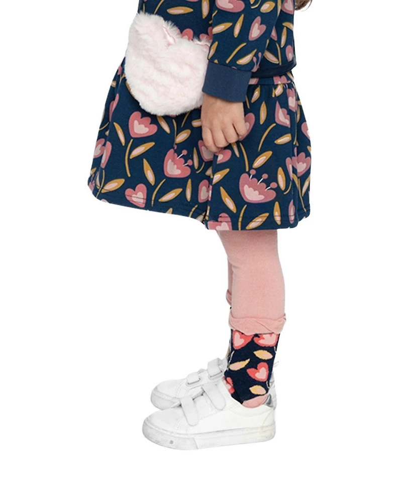Deux par Deux Little and Big Girl( 5-6 , 10-12 ) Tights Pale Dusty