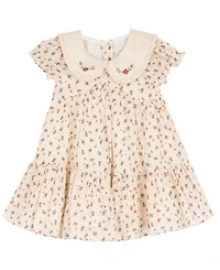 Rare Editions Toddler Girls' 2T-4T Ditsy Floral Cotton Voile Dress