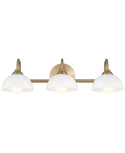 Possini Euro Design Possini Euro Ingrid 22 1/2" Wide Brushed Brass 3-Light Bath Light