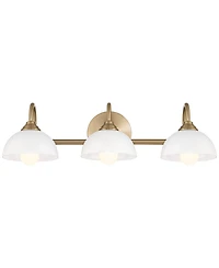 Possini Euro Design Possini Euro Ingrid 22 1/2" Wide Brushed Brass 3-Light Bath Light