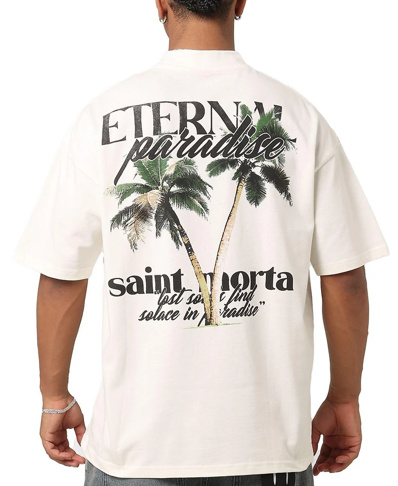Saint Morta Men's Paradise Mock Neck T-Shirt