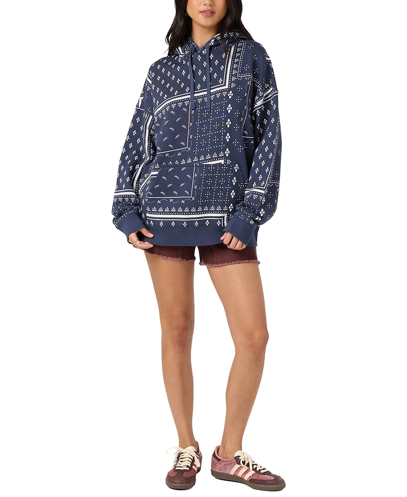 O'Neill Women's Oversized Printed Hooded Sweatshirt